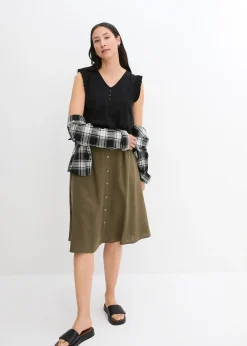 Chemisier à carreaux 100% coton