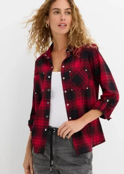 Chemisier à carreaux 100% coton