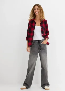 Chemisier à carreaux 100% coton