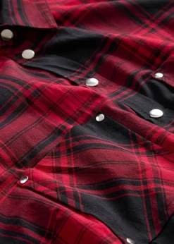 Chemisier à carreaux 100% coton