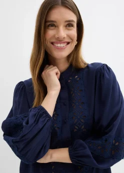 Chemisier à dentelle en viscose mélangée