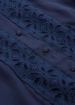 Chemisier à dentelle en viscose mélangée