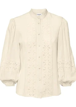 Chemisier à dentelle en viscose mélangée