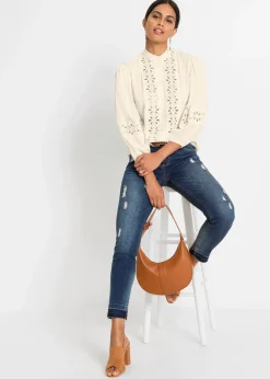 Chemisier à dentelle en viscose mélangée