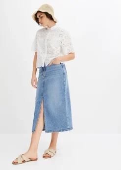 Chemisier à manches courtes, 100% coton