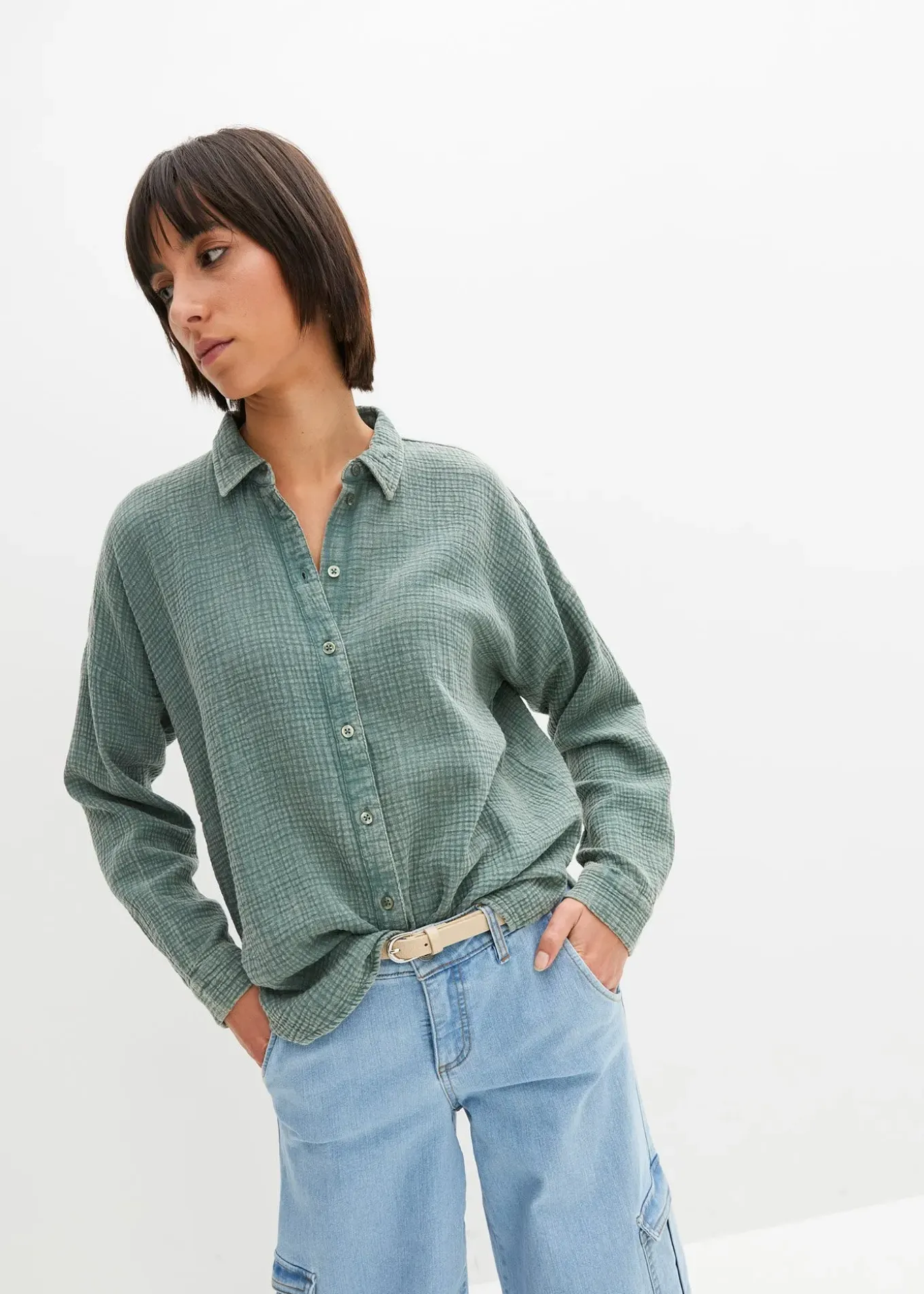 Chemisier ample, effet used