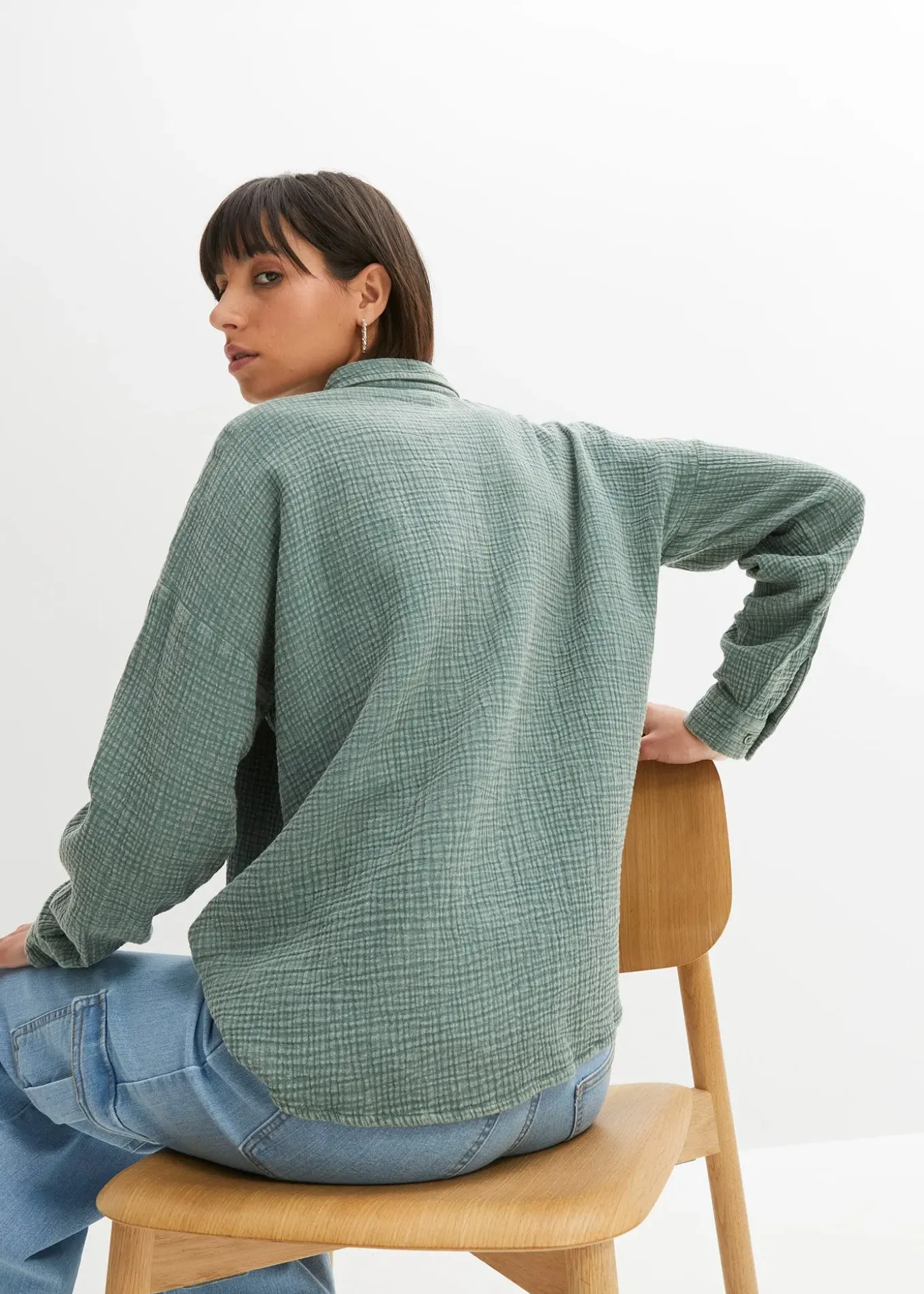 Chemisier ample, effet used