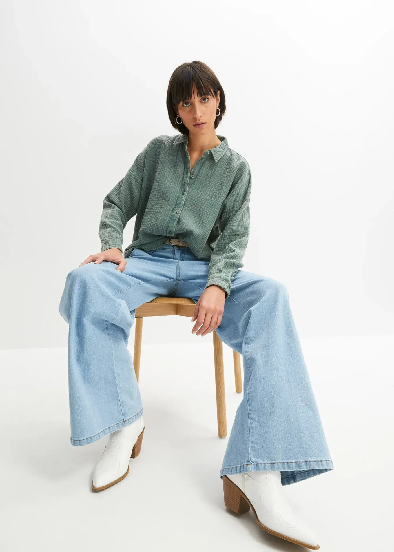 Chemisier ample, effet used