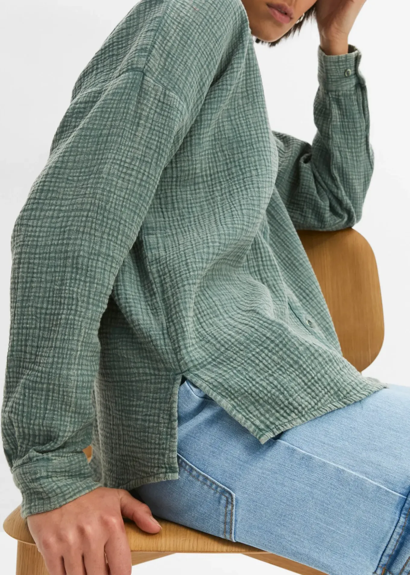 Chemisier ample, effet used