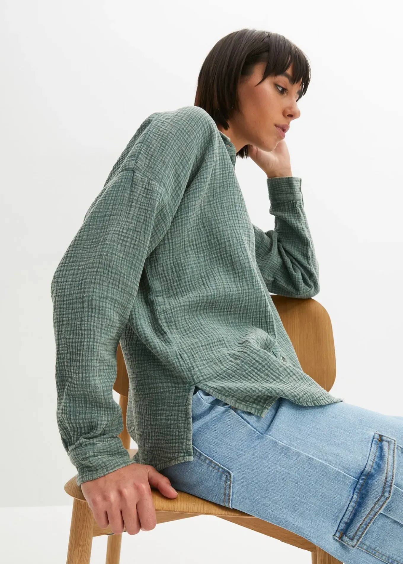 Chemisier ample, effet used