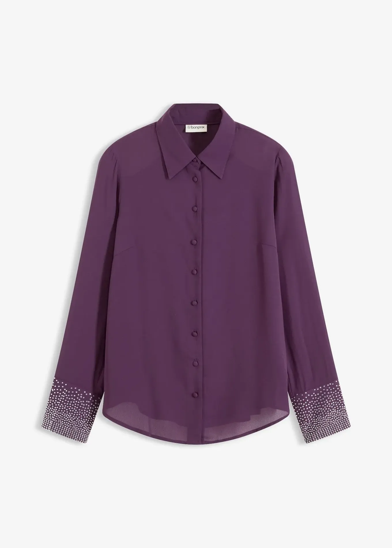 Chemisier avec manchettes à strass