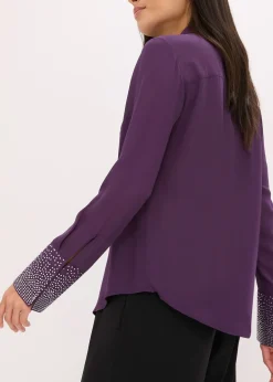 Chemisier avec manchettes à strass