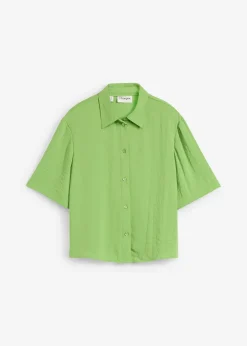 Chemisier boxy en crêpe léger