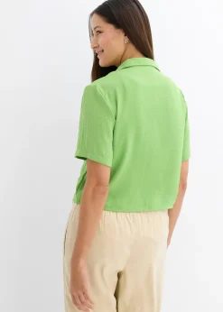 Chemisier boxy en crêpe léger