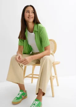 Chemisier boxy en crêpe léger