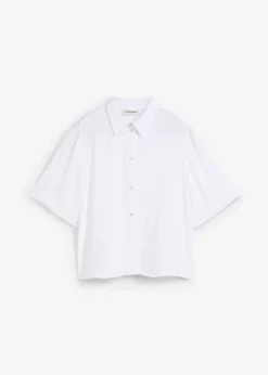 Chemisier boxy en crêpe léger