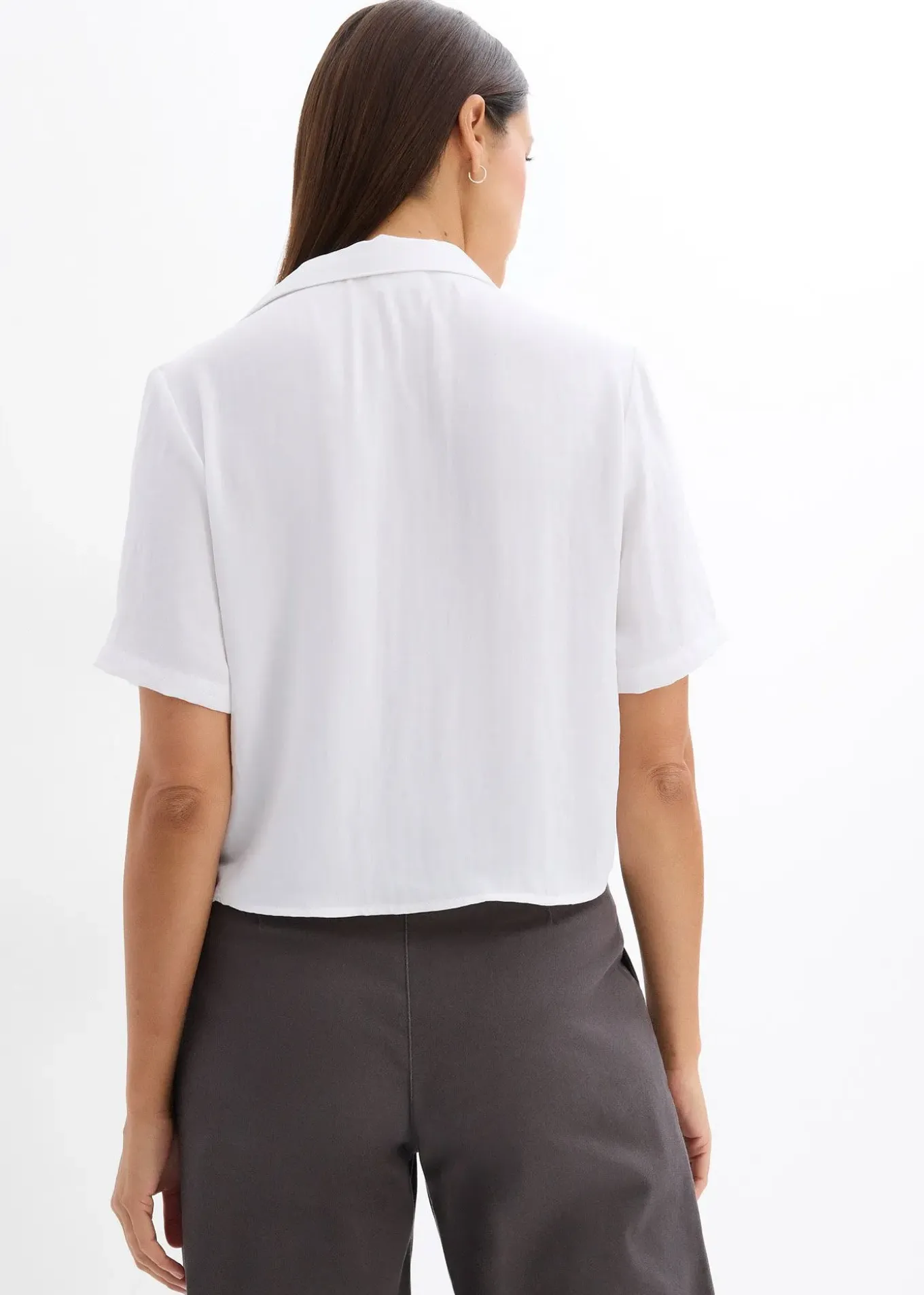 Chemisier boxy en crêpe léger