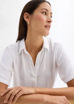 Chemisier boxy en crêpe léger