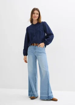 Chemisier brodé en coton