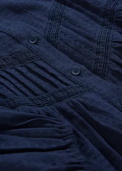 Chemisier brodé en coton