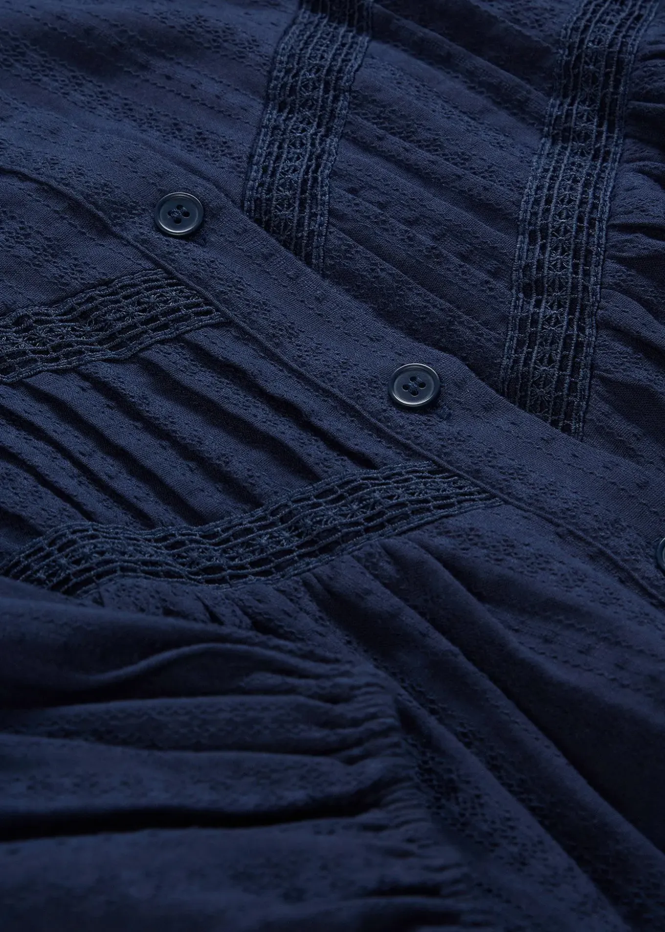 Chemisier brodé en coton