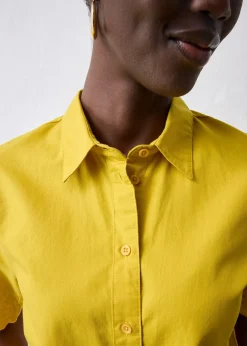 Chemisier court avec soie