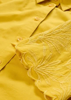 Chemisier court avec soie