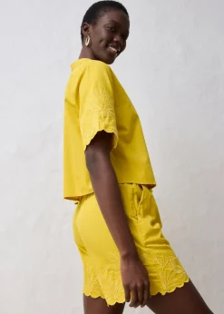 Chemisier court avec soie