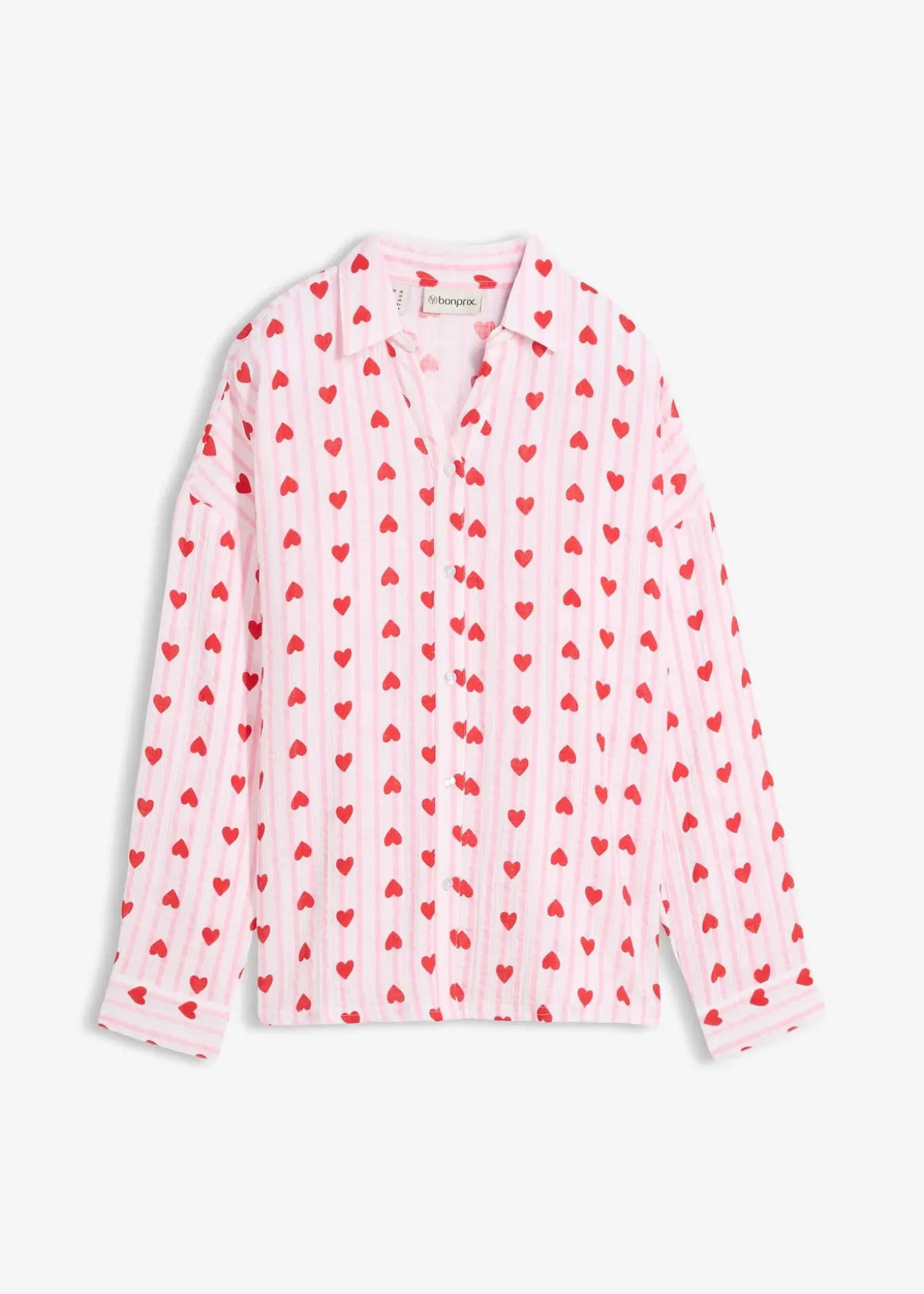 Chemisier doux et oversize en gaze de coton