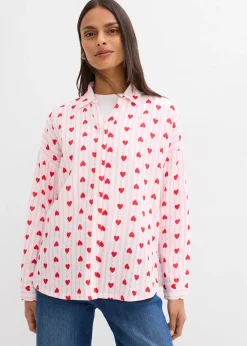Chemisier doux et oversize en gaze de coton