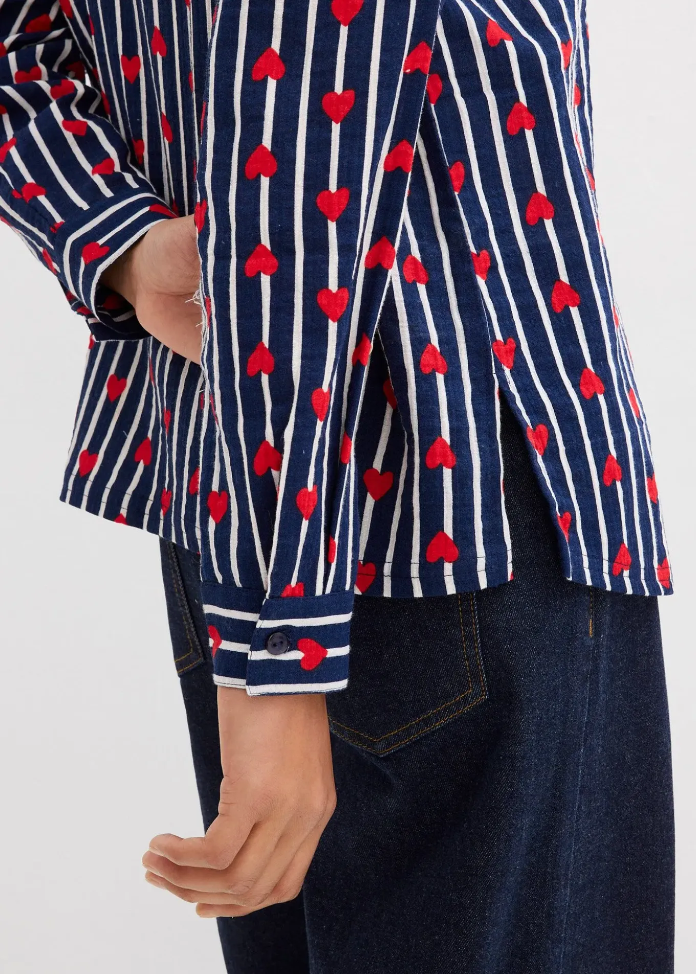 Chemisier doux et oversize en gaze de coton