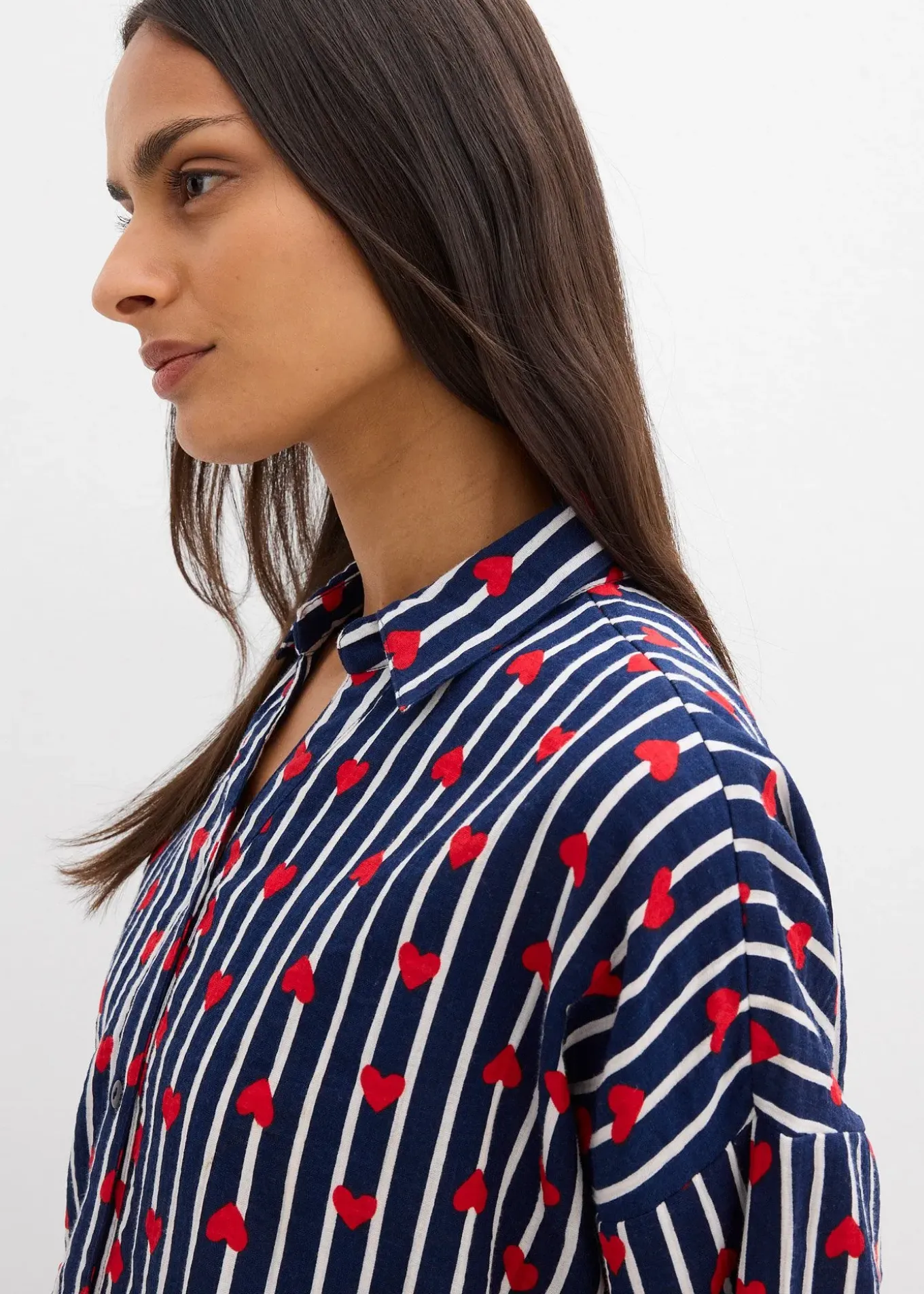 Chemisier doux et oversize en gaze de coton