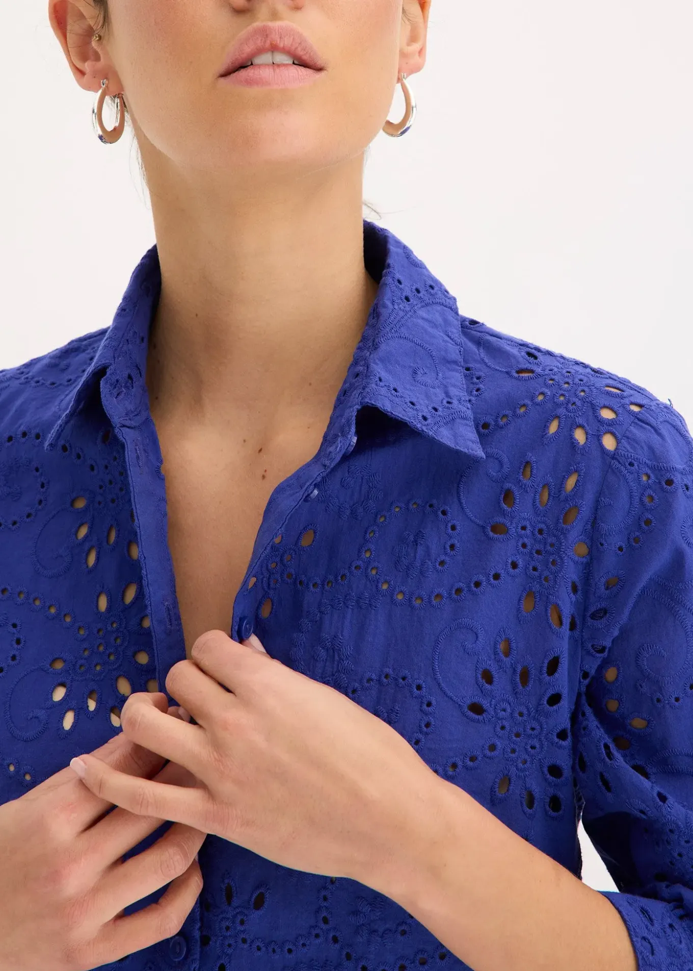 Chemisier en broderie anglaise