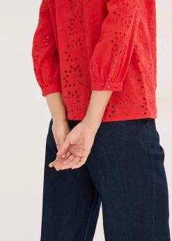 Chemisier en broderie anglaise