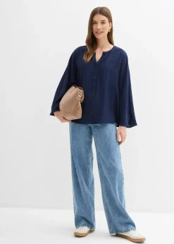 Chemisier en coton à manches larges