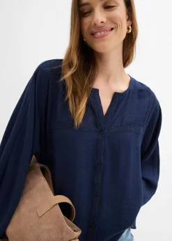 Chemisier en coton à manches larges