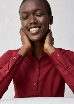 Chemisier en coton et soie