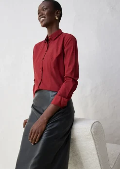 Chemisier en coton et soie