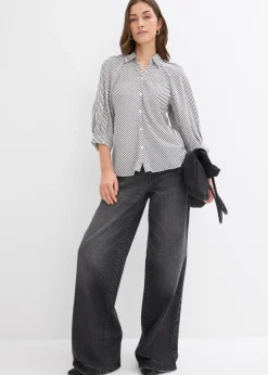 Chemisier en fine viscose mélangée