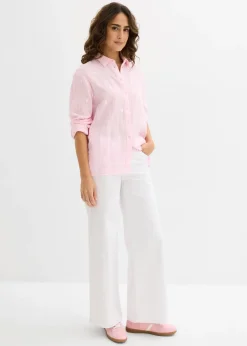 Chemisier en gaze de coton à motif cœurs