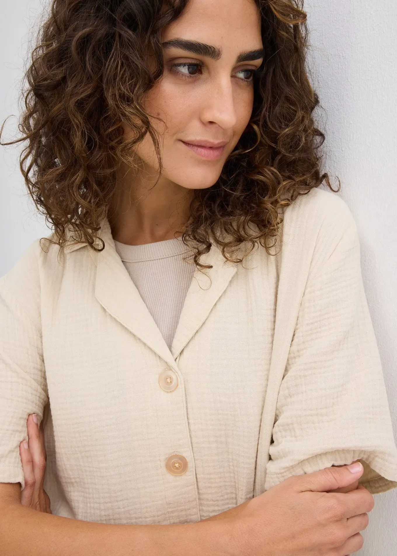 Chemisier en gaze de coton