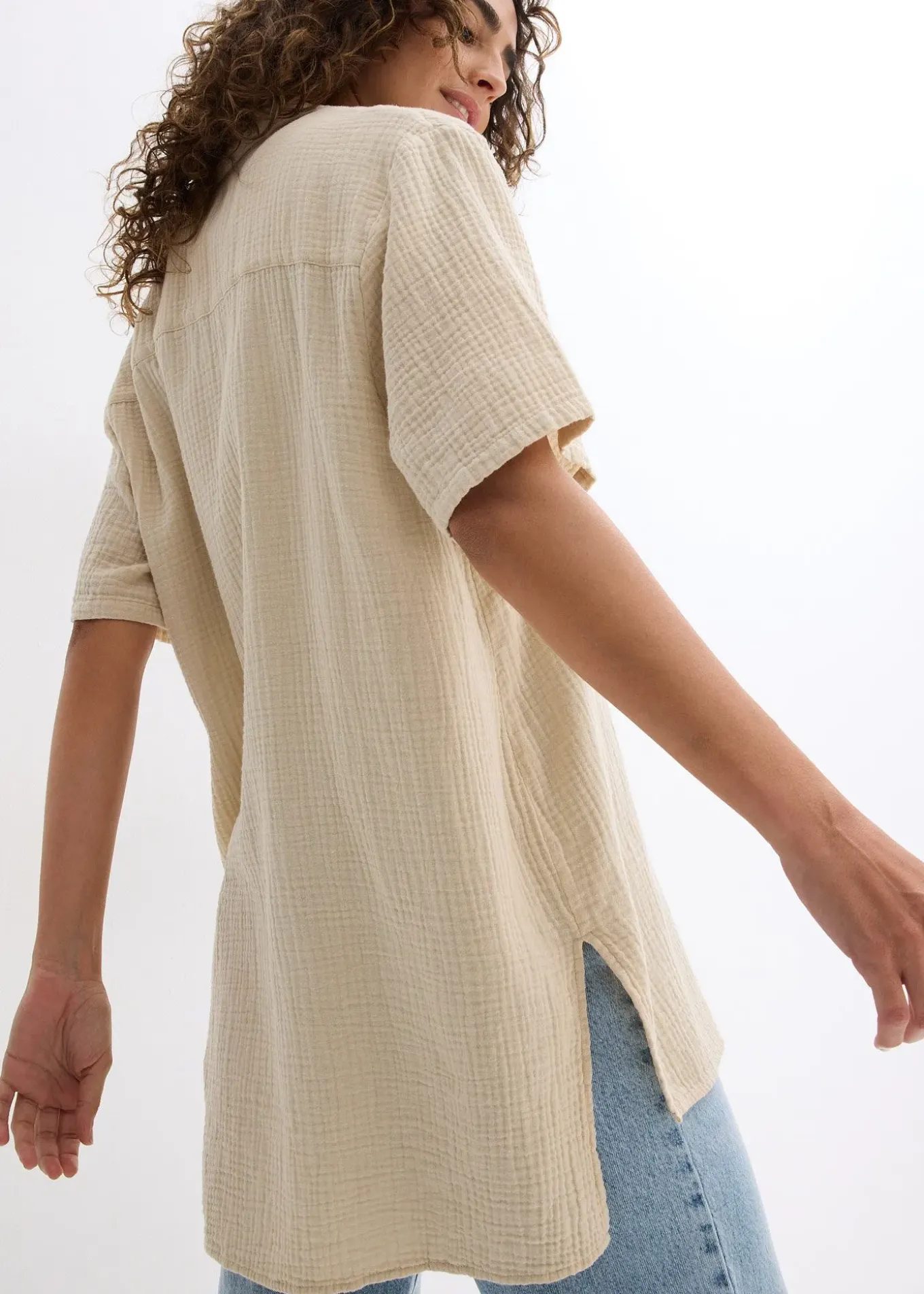 Chemisier en gaze de coton