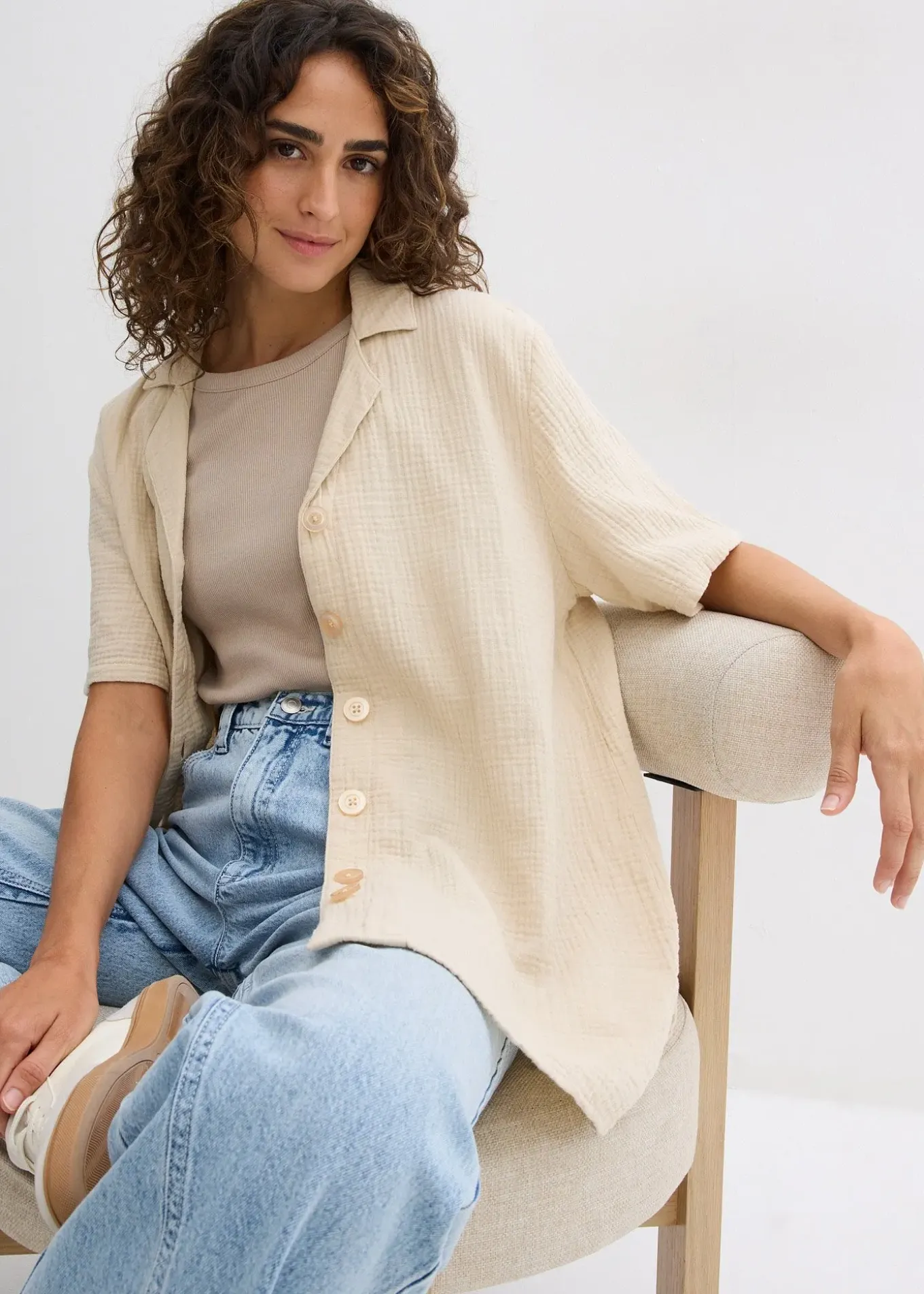 Chemisier en gaze de coton