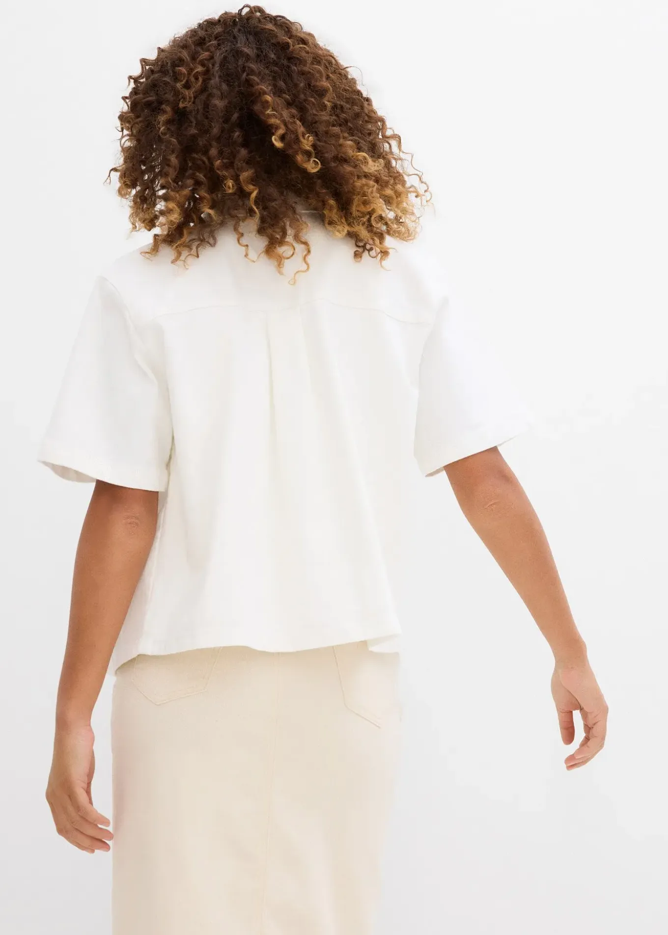 Chemisier en jean, oversize