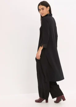 Chemisier en jersey à empiècements en satin