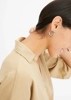 Chemisier en lin mélangé