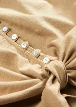 Chemisier en lin mélangé