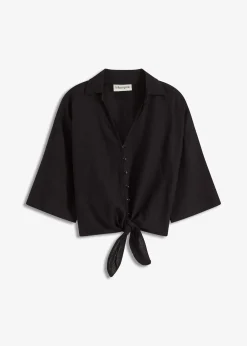 Chemisier en lin mélangé