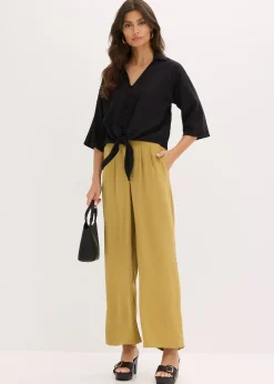 Chemisier en lin mélangé