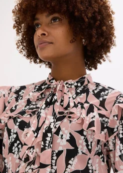 Chemisier en mousseline à volants